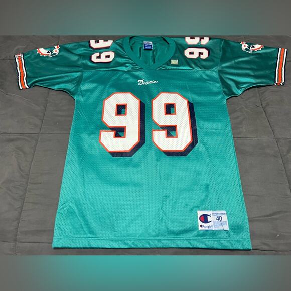 Jason Taylor Deadstock New Vintage Champion Authentic Autograph Jersey Dolphins - Picture 3 of 9